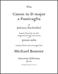 Pachelbel Canon in D piano sheet music cover Thumbnail